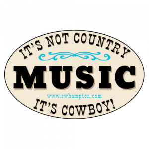 Cowboy Music Sticker